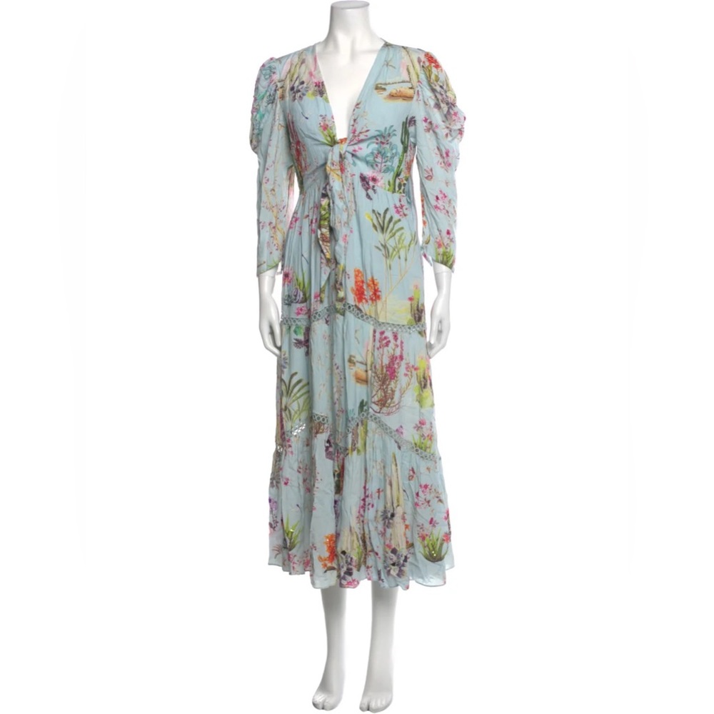 Hemant & Nandita Floral Print Midi Dress, size small